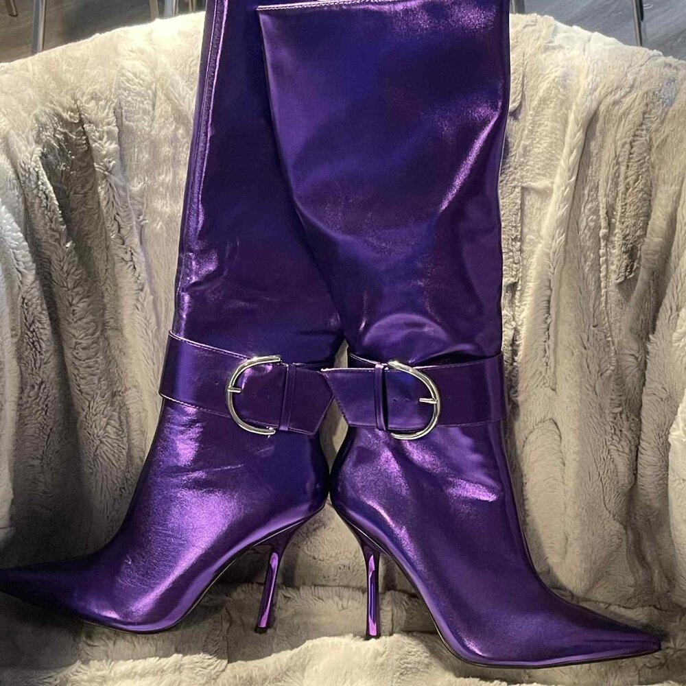 Steve Madden Priyanka Purple Thigh High Boots